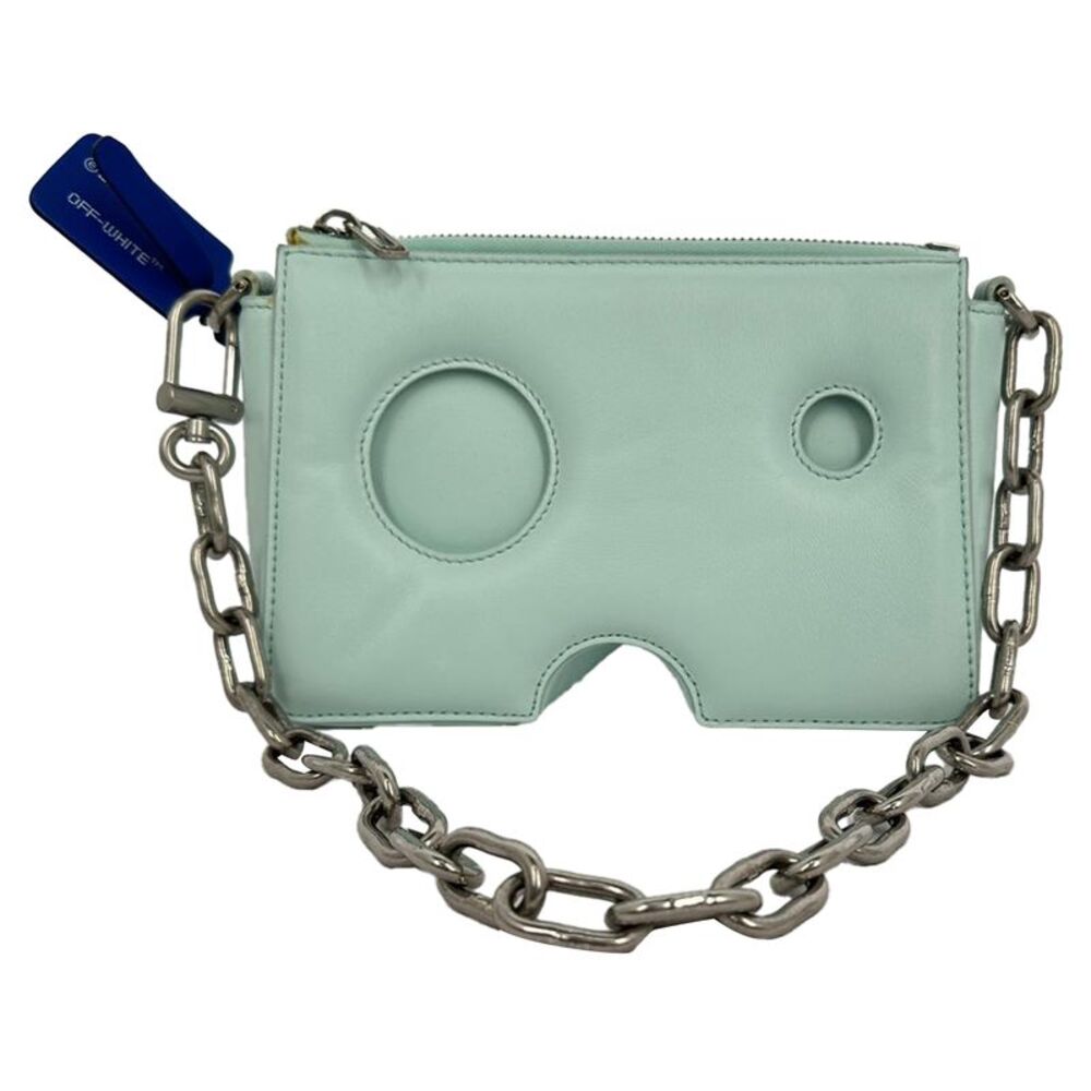 Off-White Burrow-20 Shoulder Bag in Mint Leather